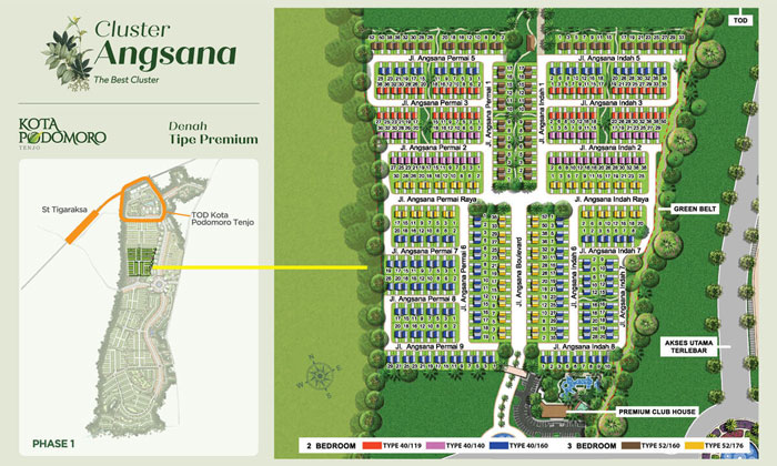 cluster angsana kota podomoro tenjo